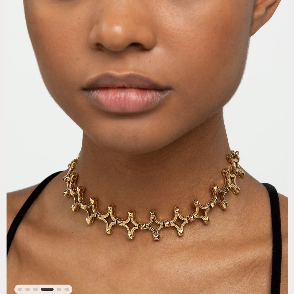 Hey Harper Gold Estrela Choker Necklace